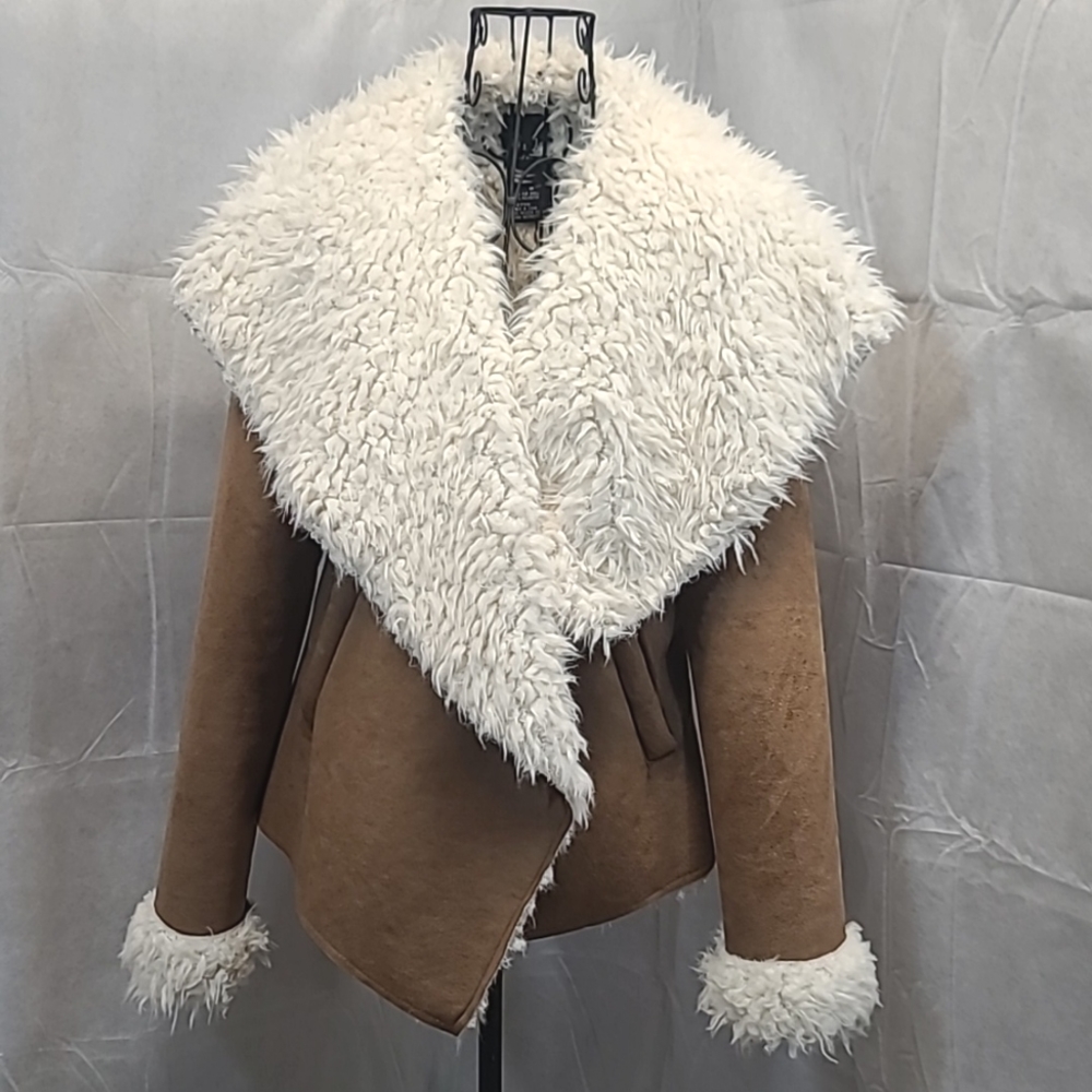 Me Jane Suede Faux Fur Coat